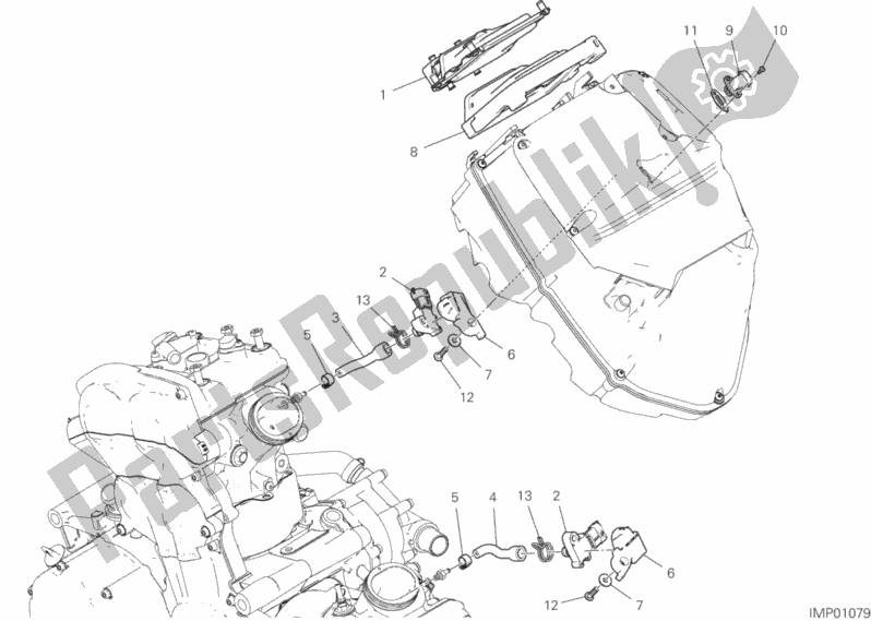 Alle onderdelen voor de Motorbesturingseenheid van de Ducati Multistrada 1260 ABS 2020 Alle onderdelen voor de Motorbesturingseenheid van de Ducati Multistrada 1260 ABS 2020
